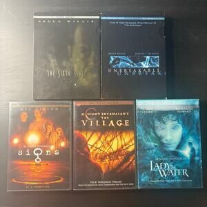 Lot of 5 M Night Shyamalan Movies Sixth Sense Unbreakable Signs Village Lady